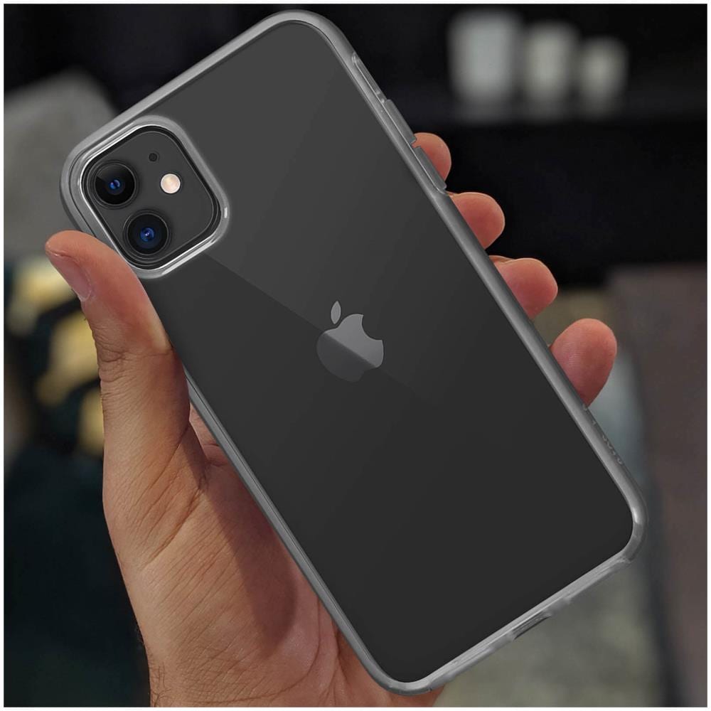 Cover Apple Iphone 11 Silicone Fronte Retro Trasparente - Foto 2