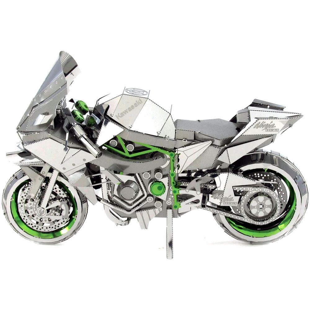 Fascinations Metal Earth Iconx Kawasaki Ninja Puzzle Di Metallo 3d - Foto 1