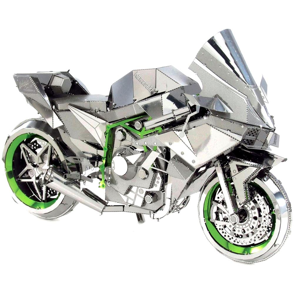 Fascinations Metal Earth Iconx Kawasaki Ninja Puzzle Di Metallo 3d - Foto 5