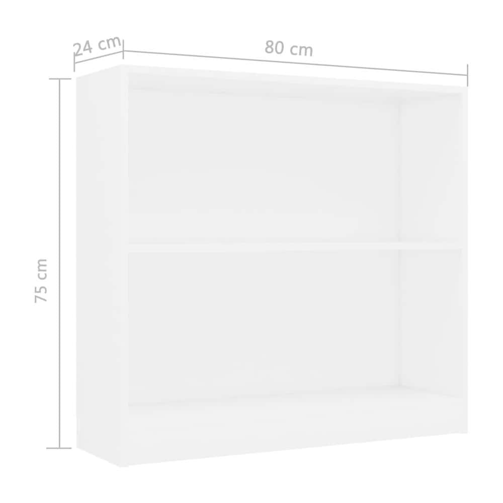 Libreria Bianca 80x24x75 Cm In Truciolato - Foto 10