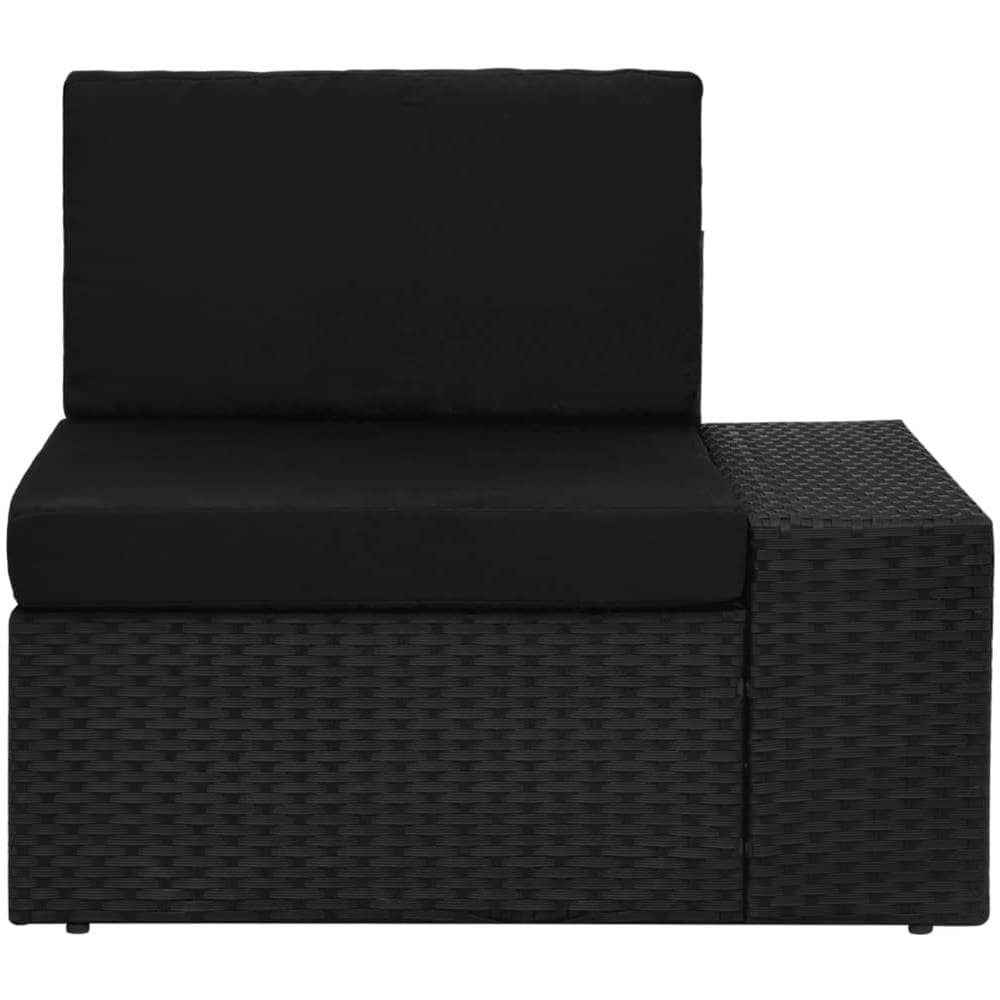 Set Divani Da Giardino 5 Pz In Polyrattan Nero - Foto 8