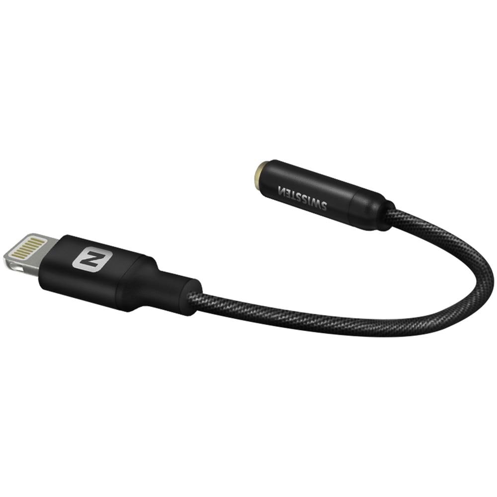 Audio Adapter, Lightning To Jack 3,5 Mm, 0,15 M, Black, Blister (73501211) - Foto 1