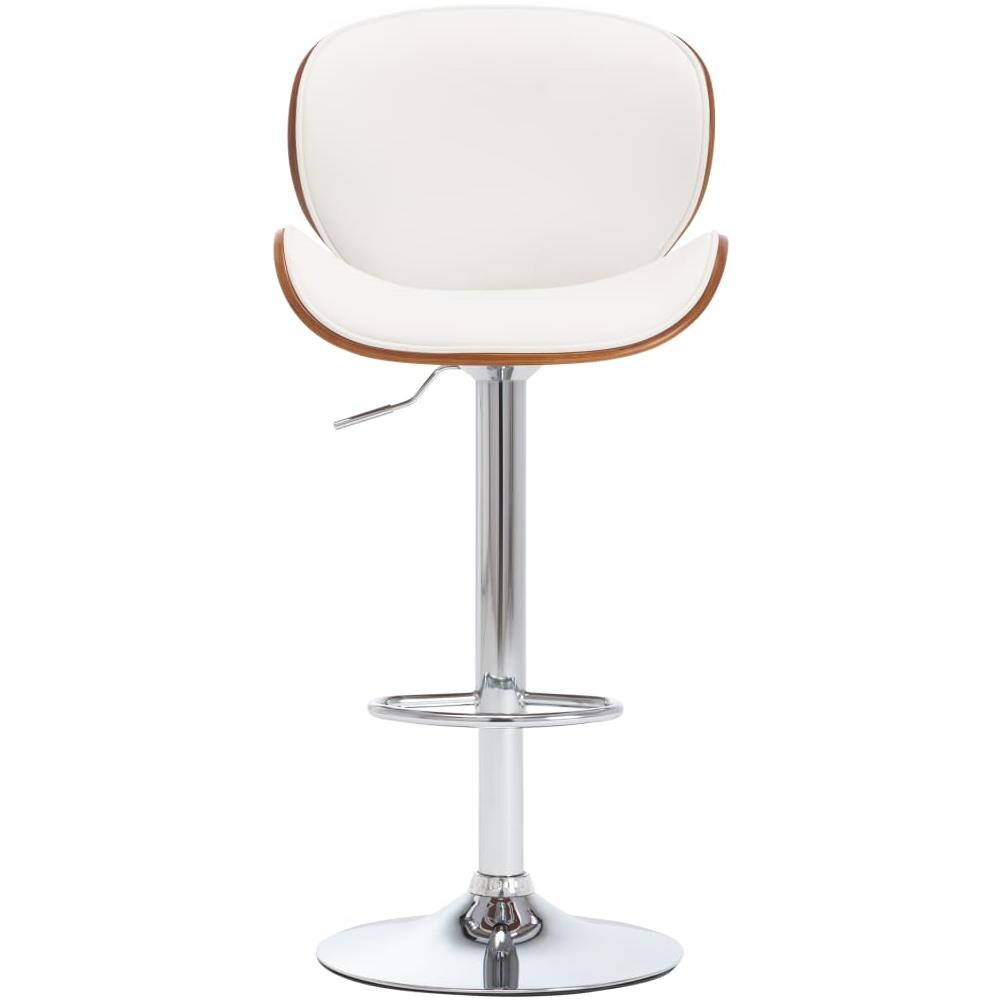 Sedia Da Bar Bianca In Similpelle - Foto 2