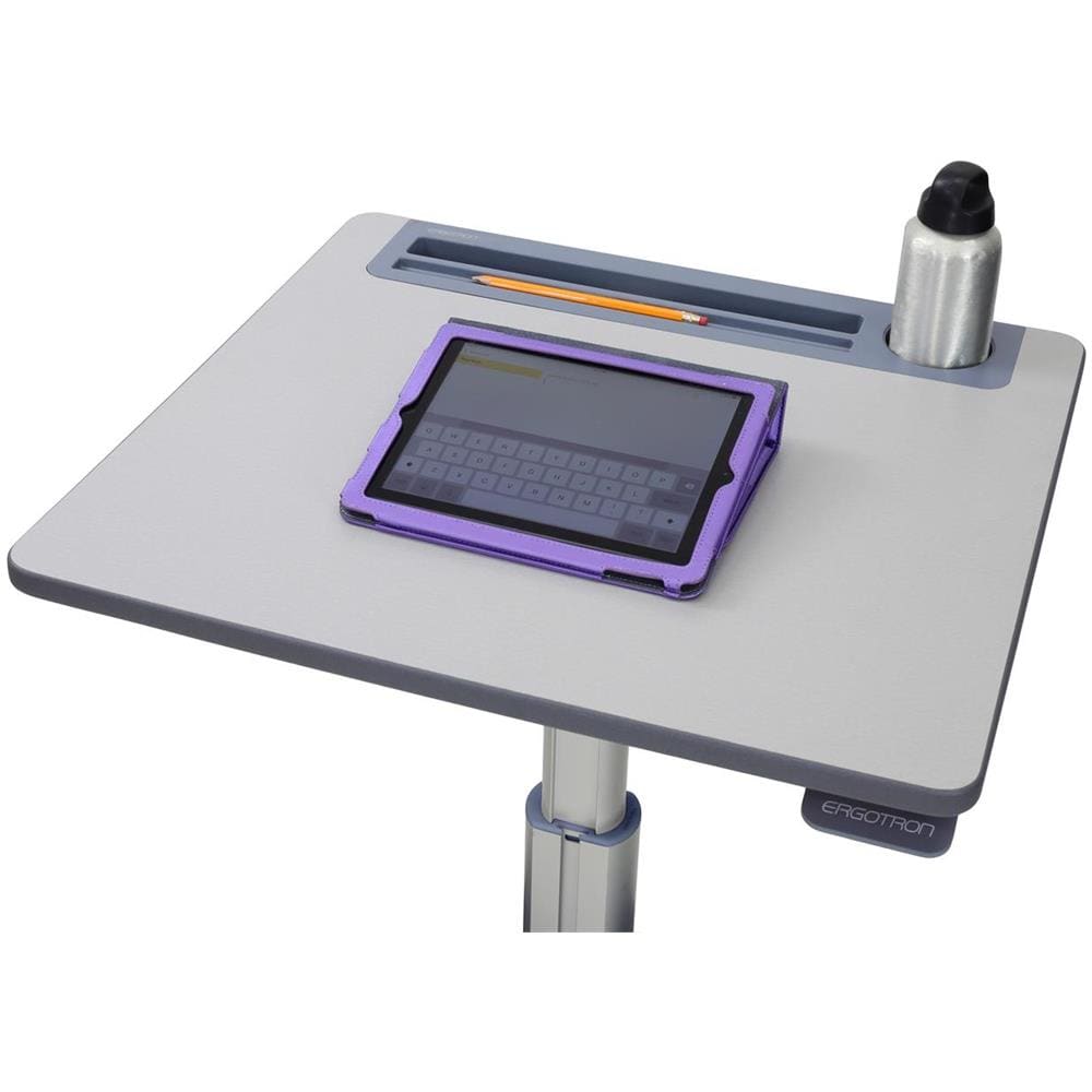 Scrivania LearnFit da Posizione Seduta a Eretta Colore Argento e Bianco - Foto 2