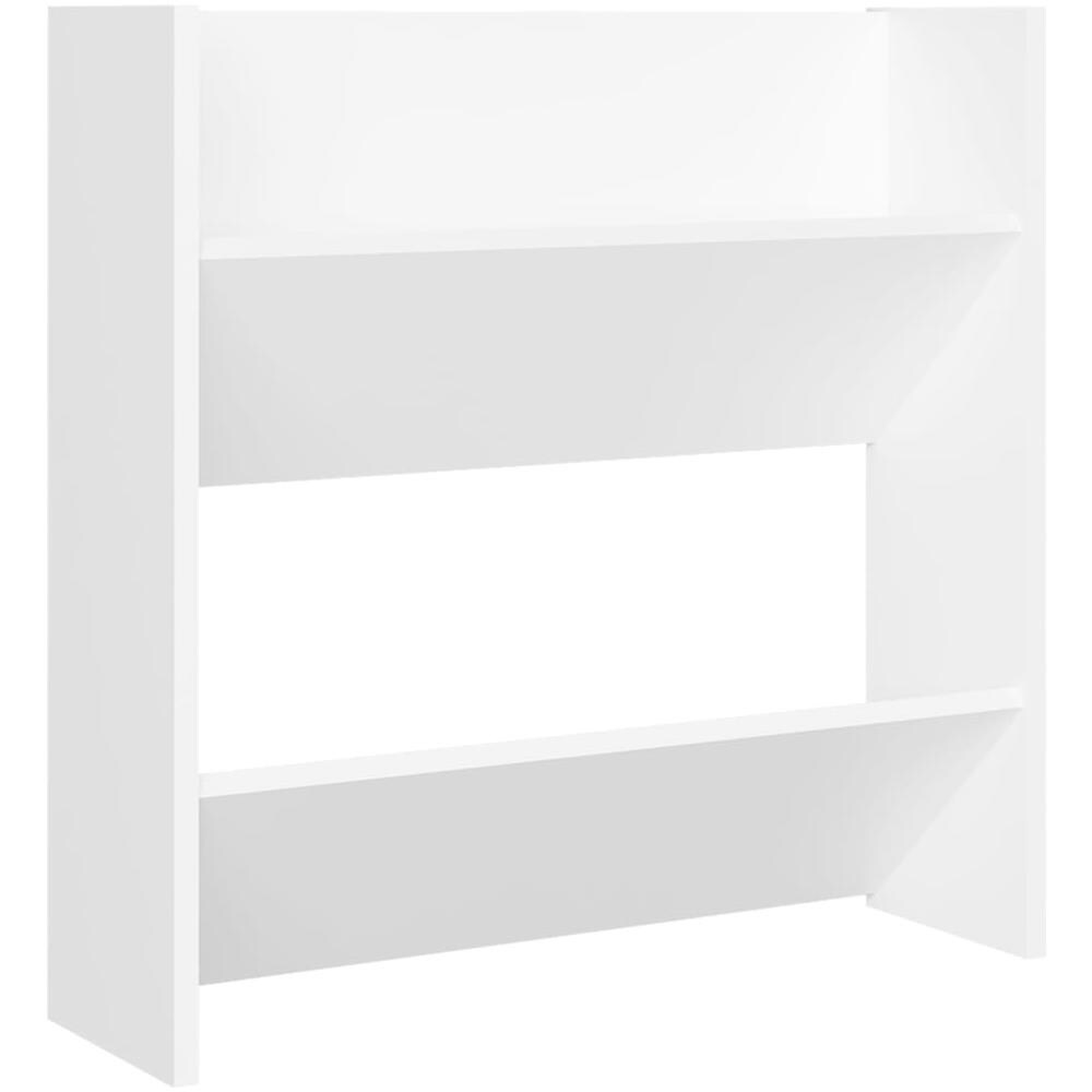 Scarpiere a Muro 4 pz Bianche 60x18x60 cm in Legno Multistrato - Foto 7