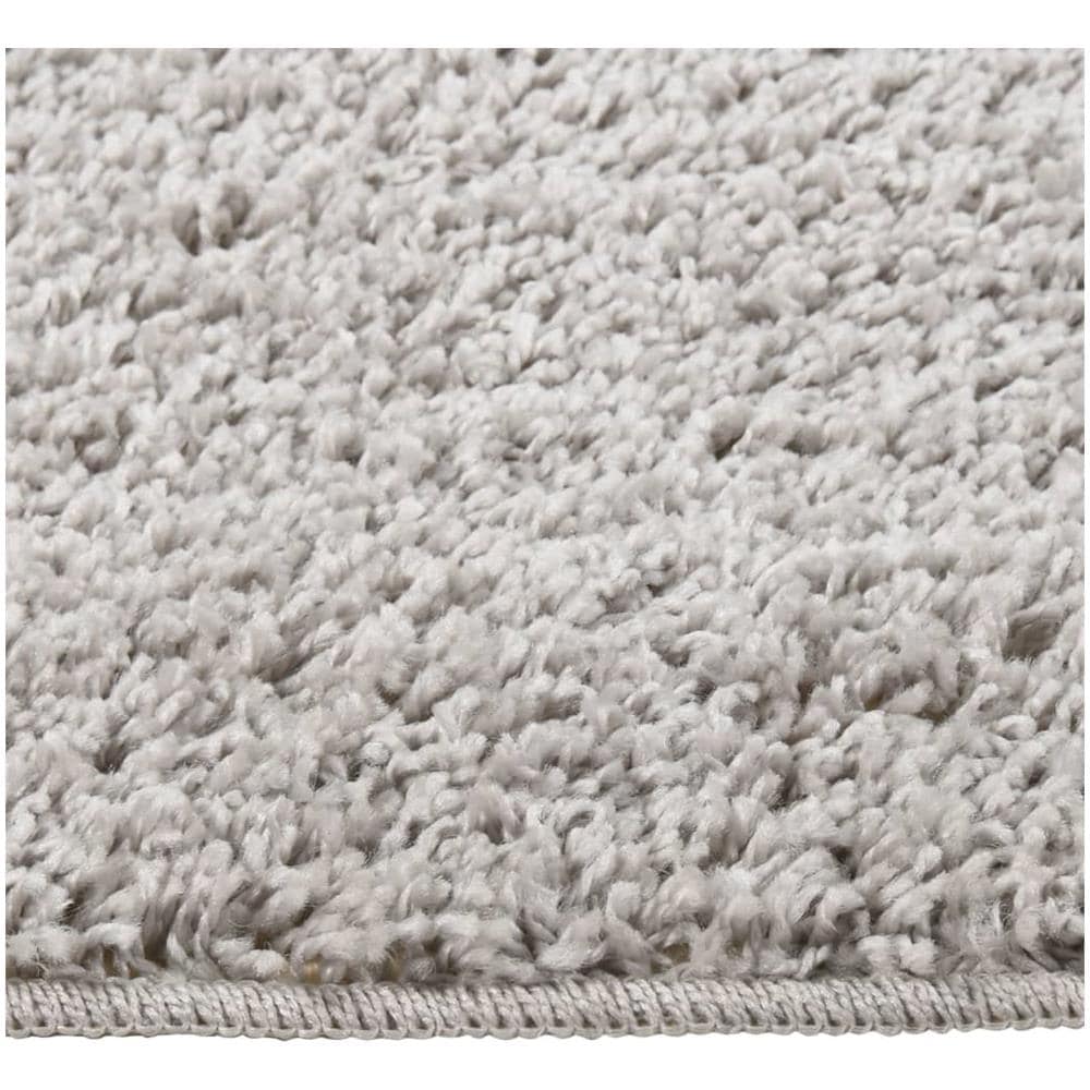 Tappeto Shaggy Grigio Chiaro 120x170 Cm Antiscivolo - Foto 3