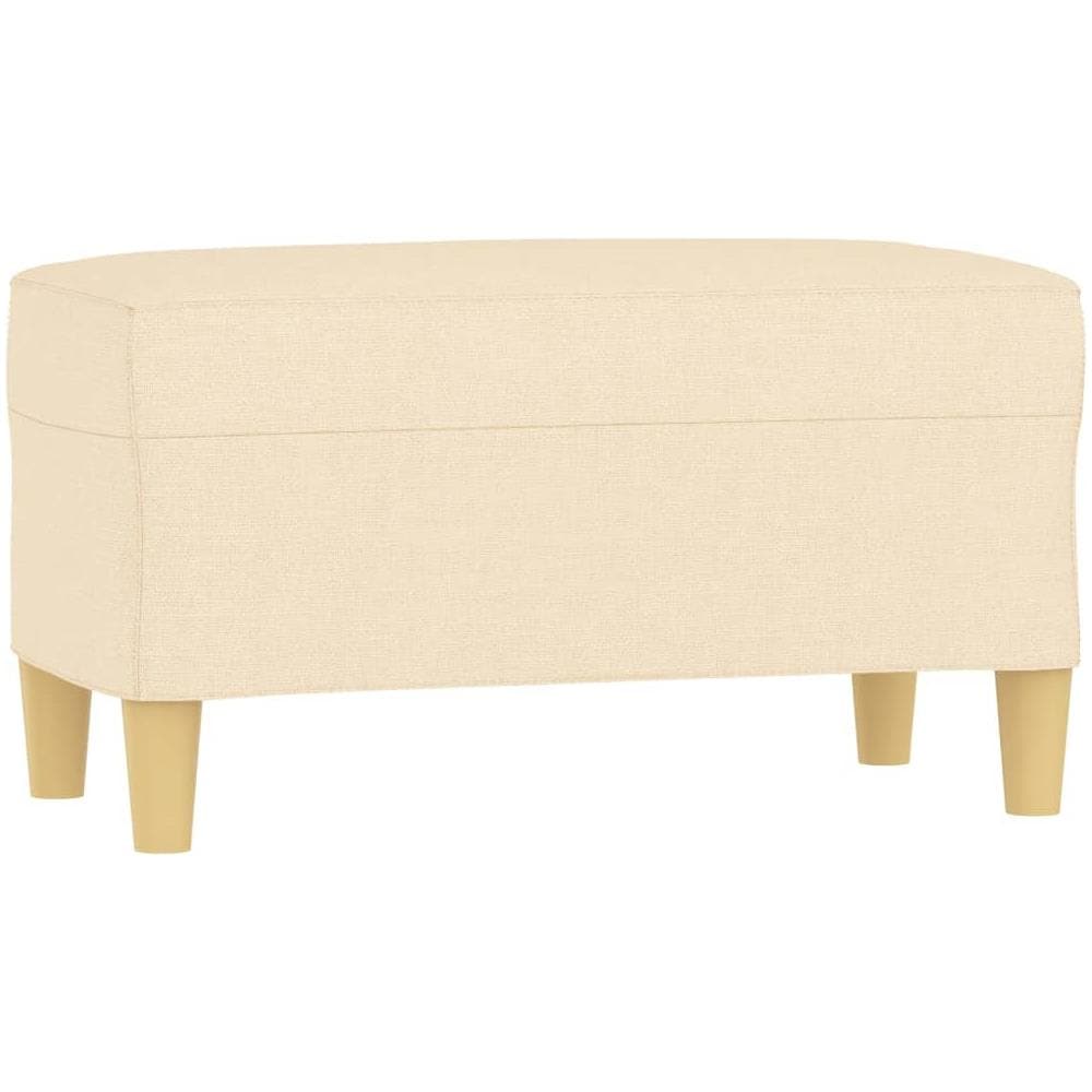 Panca Crema 70x35x41 Cm In Tessuto - Foto 2