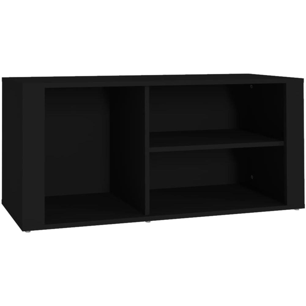 Scarpiera Nero 100x35x45 Cm In Legno Multistrato - Foto 2