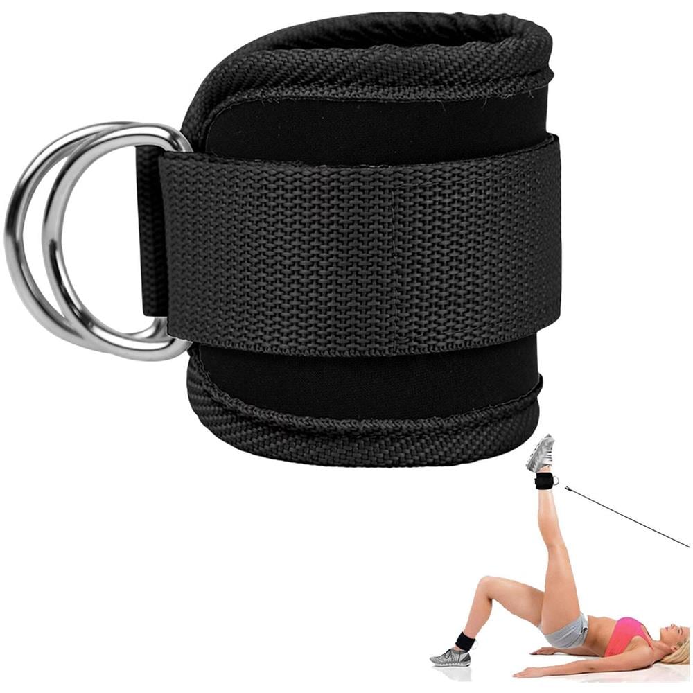 Cinturino Alla Caviglia Per L'allenamento Della Forza Con Macchine Via Cavo Black - Foto 1