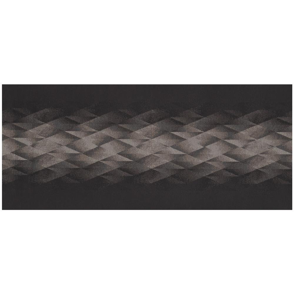 Tappeto Passatoia Tessuto Jacquard Linea Emozioni Disegno Diamante Nero 57x115 Nero - Foto 1