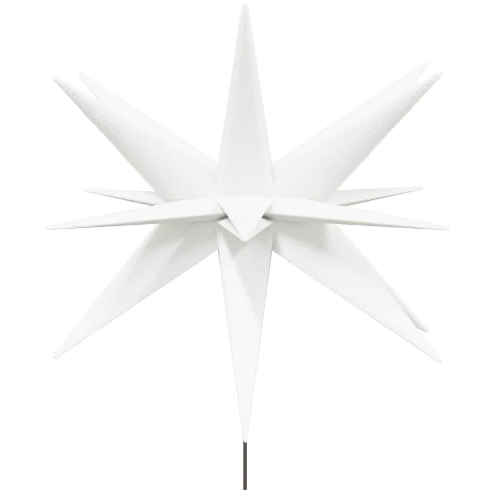 Luci Di Natale Con Picchi E Led 3 Pz Pieghevoli Bianche 35 Cm - Foto 2