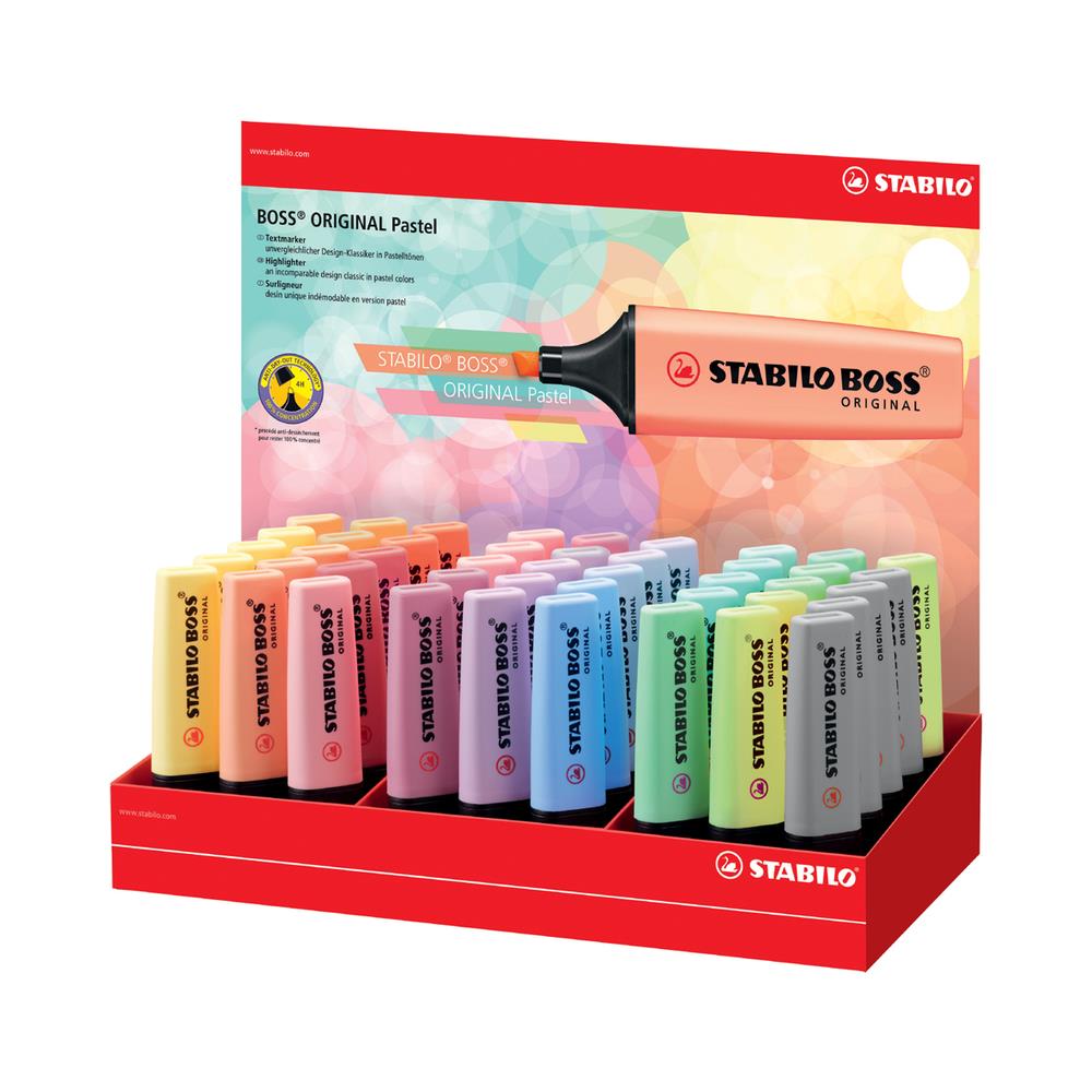 BOSS ORIGINAL Pastel - Evidenziatore - Display con 45 evidenziatori - Foto 1