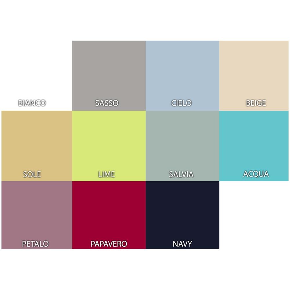 Lenzuolo Sotto Con Angoli In 100% Cotone In Tinta Unita Modello L.T Singolo Navy - Foto 1