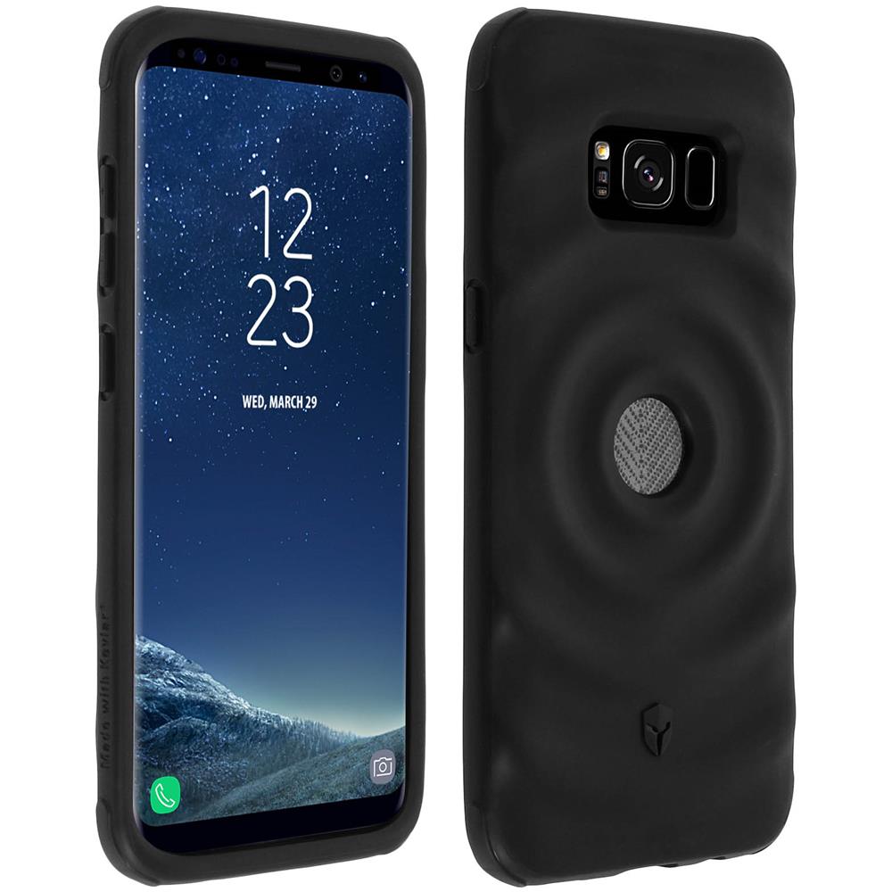 Cover Galaxy S8 Rinforzata Kevlar Force Case Ultimate Silicone Antishock - Nero - Foto 1