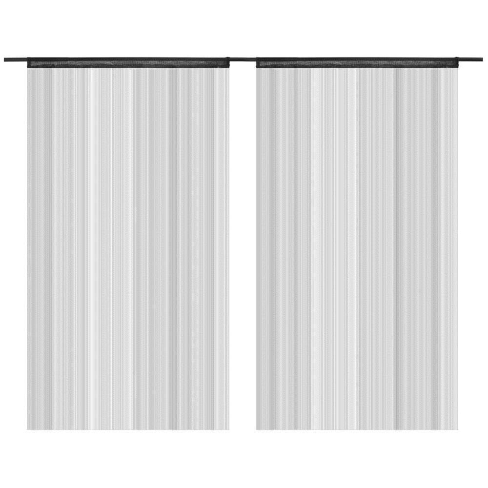 2 Pz Tende A Fili 140x250 Cm Nere - Foto 2