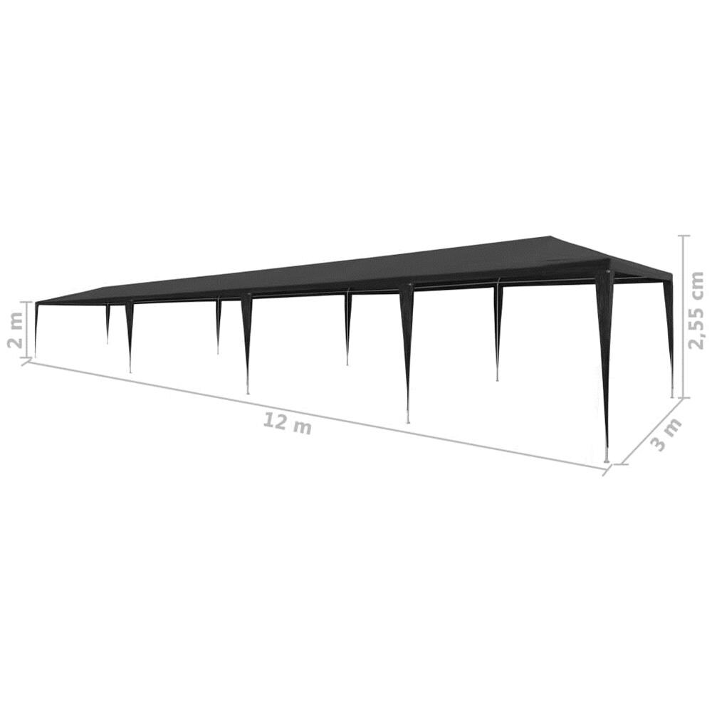 Tendone Per Feste In Pe 3x12 M Antracite - Foto 6