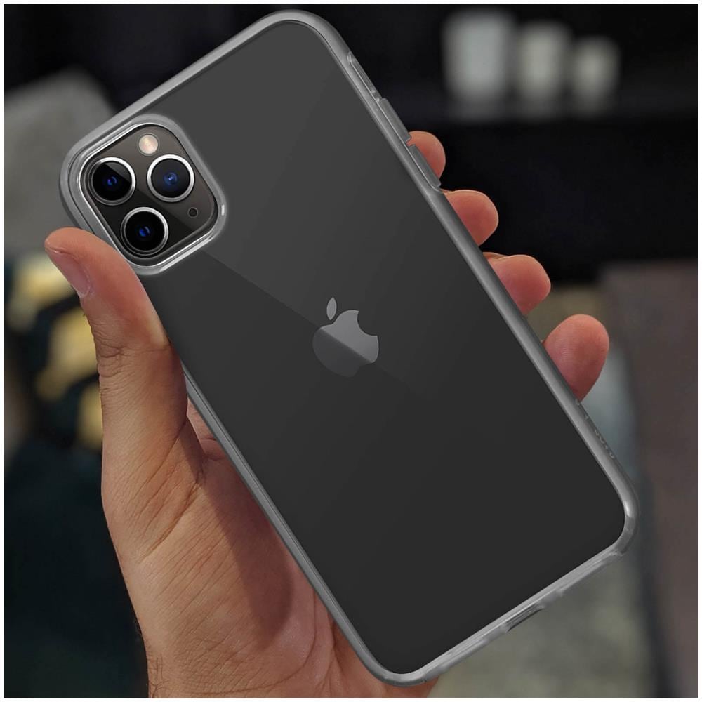 Cover Apple Iphone 11 Pro Max Silicone Fronte Retro Trasparente - Foto 5
