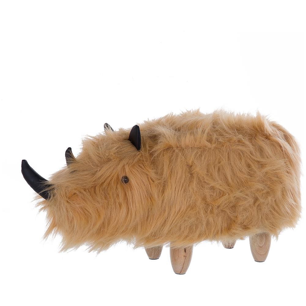 Pouf Animaletto Peloso Colore Beige Woolly - Foto 1