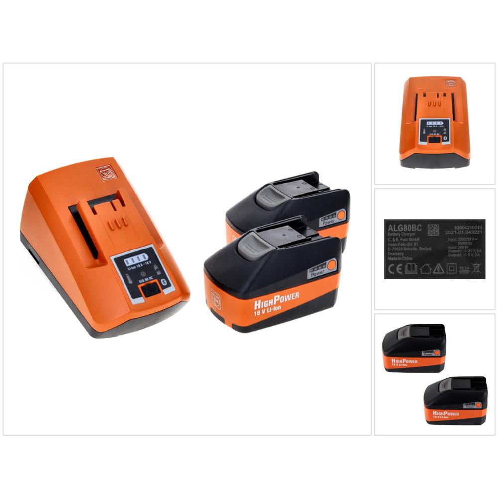 Highpower Set 18v Con 2x Batterie Da 5,2 Ah + Caricabatterie Alg 80 Bc (92604325010) - Foto 1