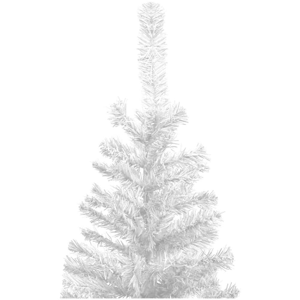 Albero Natale Artificiale LED e Palline Verde L 240 cm Bianco - Foto 3