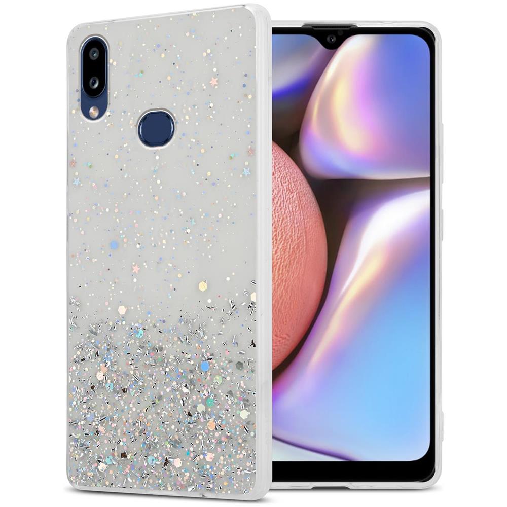 Custodia Compatibile Con Samsung Galaxy A10s / M01s In Trasparente Con Glitter - Coperchio Protettivo In Silicone Tpu Flessibile Con Glitter Scintillanti - Foto 1