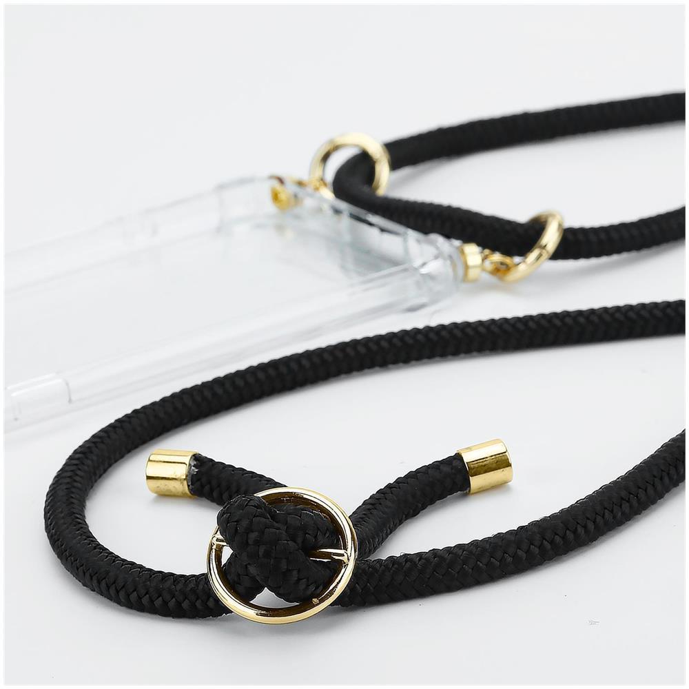 Catena Di Telefoni Cellulari Compatibile Con Apple Iphone 8 Plus / 7 Plus / 7s Plus In - Coperchio Protettivo In Silicone Con Anelli D'oro, Cinturino In Corda E Custodia Staccabile - Foto 2