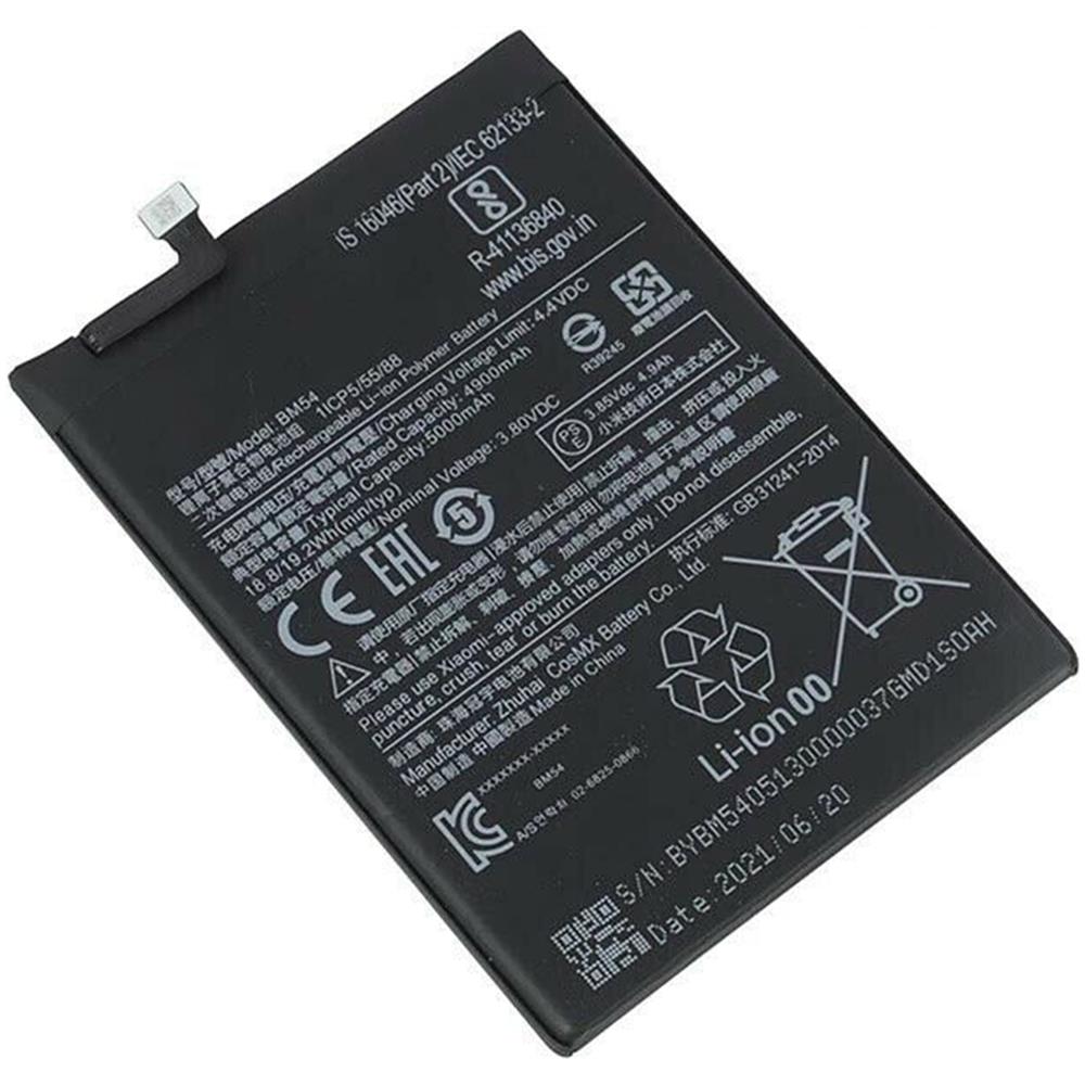 Batteria Originale Pila Di Ricambio Bm54 Per Note 9t M2007j22g 5000mah - Foto 2