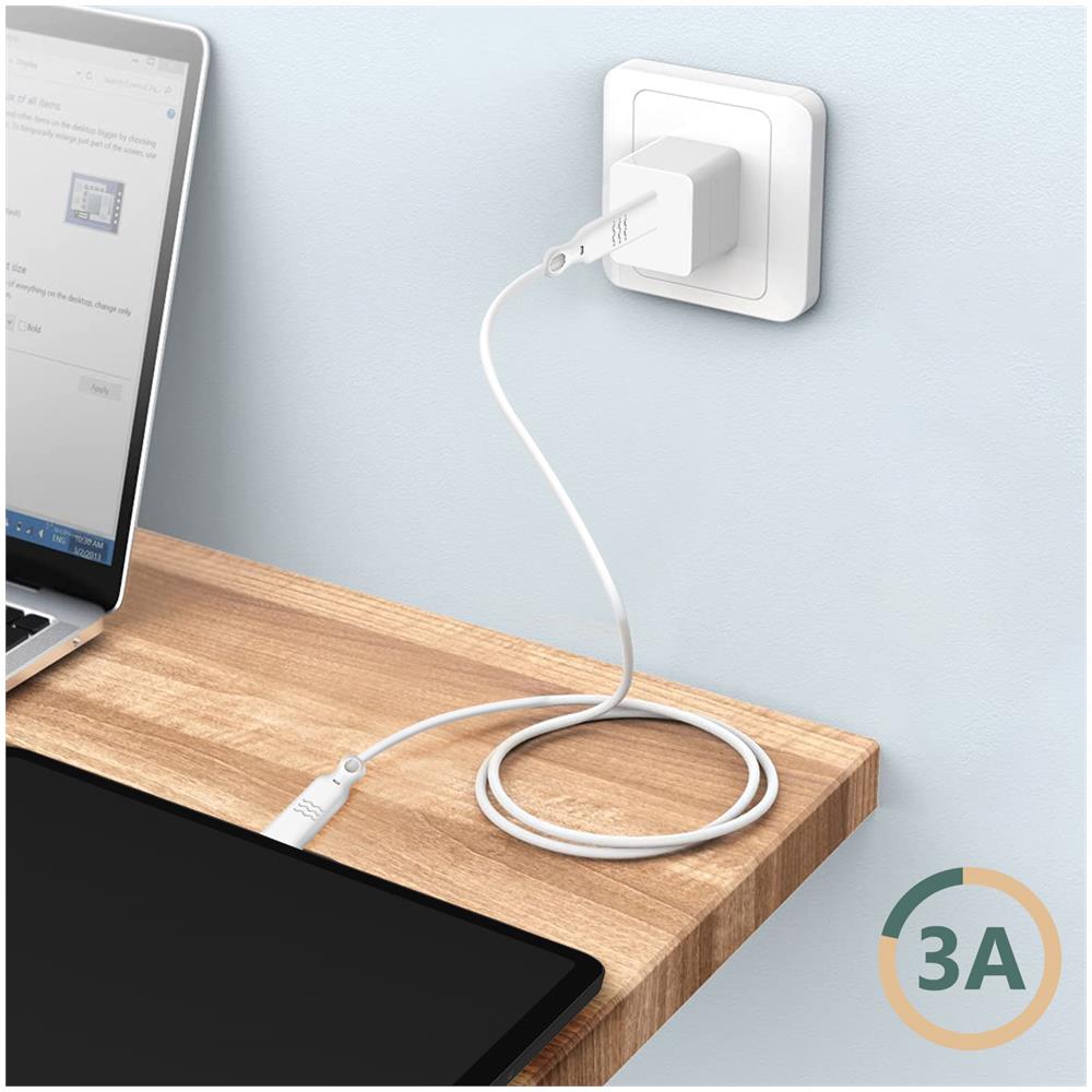 Cavo Riciclabile Da Usb-c A Lightning 2m Potenza 3a Just Green - Bianco - Foto 5