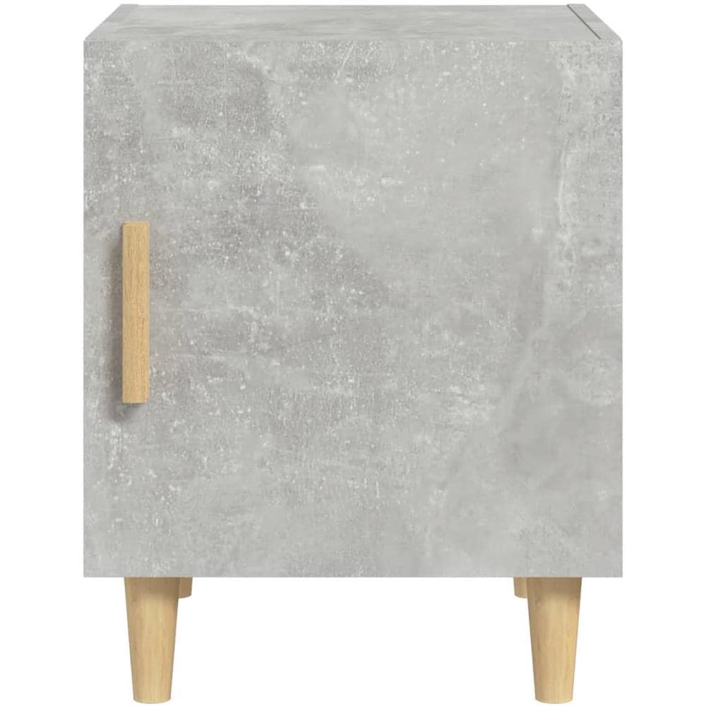 Comodino Grigio Cemento In Legno Multistrato - Foto 2