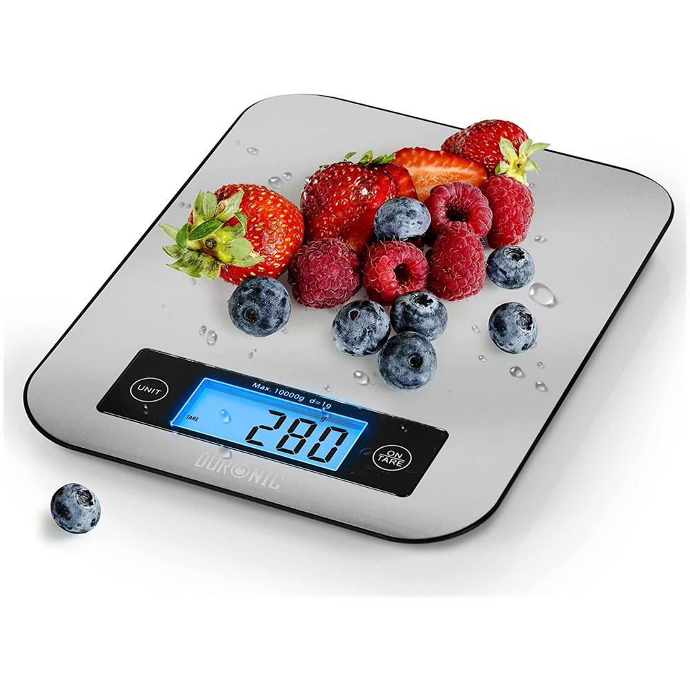 Ks1007 Bilancia Da Cucina | Bilancia Ad Alta Precisione Con Display Digitale Retro Illuminato | Portata 1g / 5 Kg | Piattaforma In Acciaio Inox - Foto 1