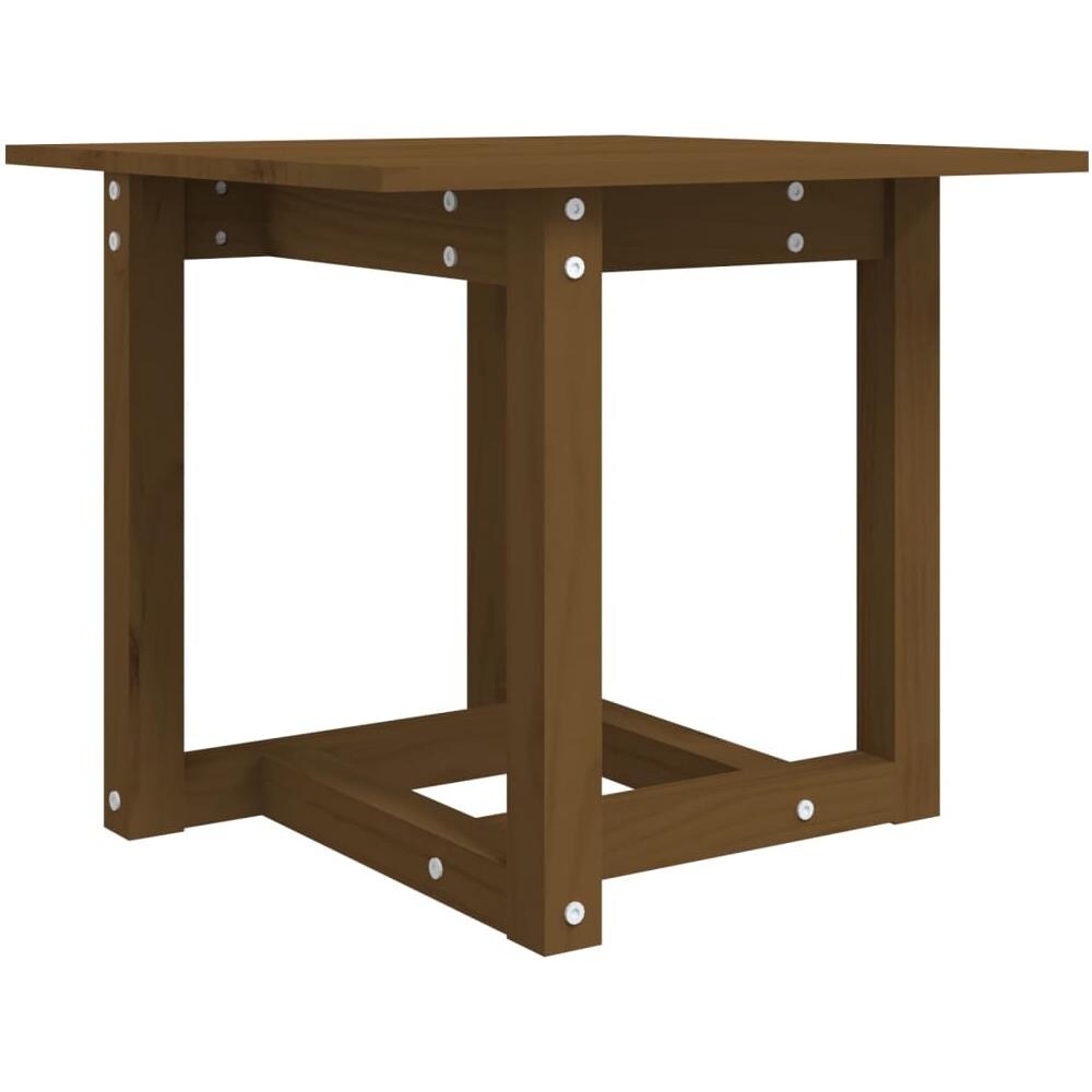 Tavolino da Salotto Miele 50x50x45 cm in Legno Massello di Pino - Foto 1