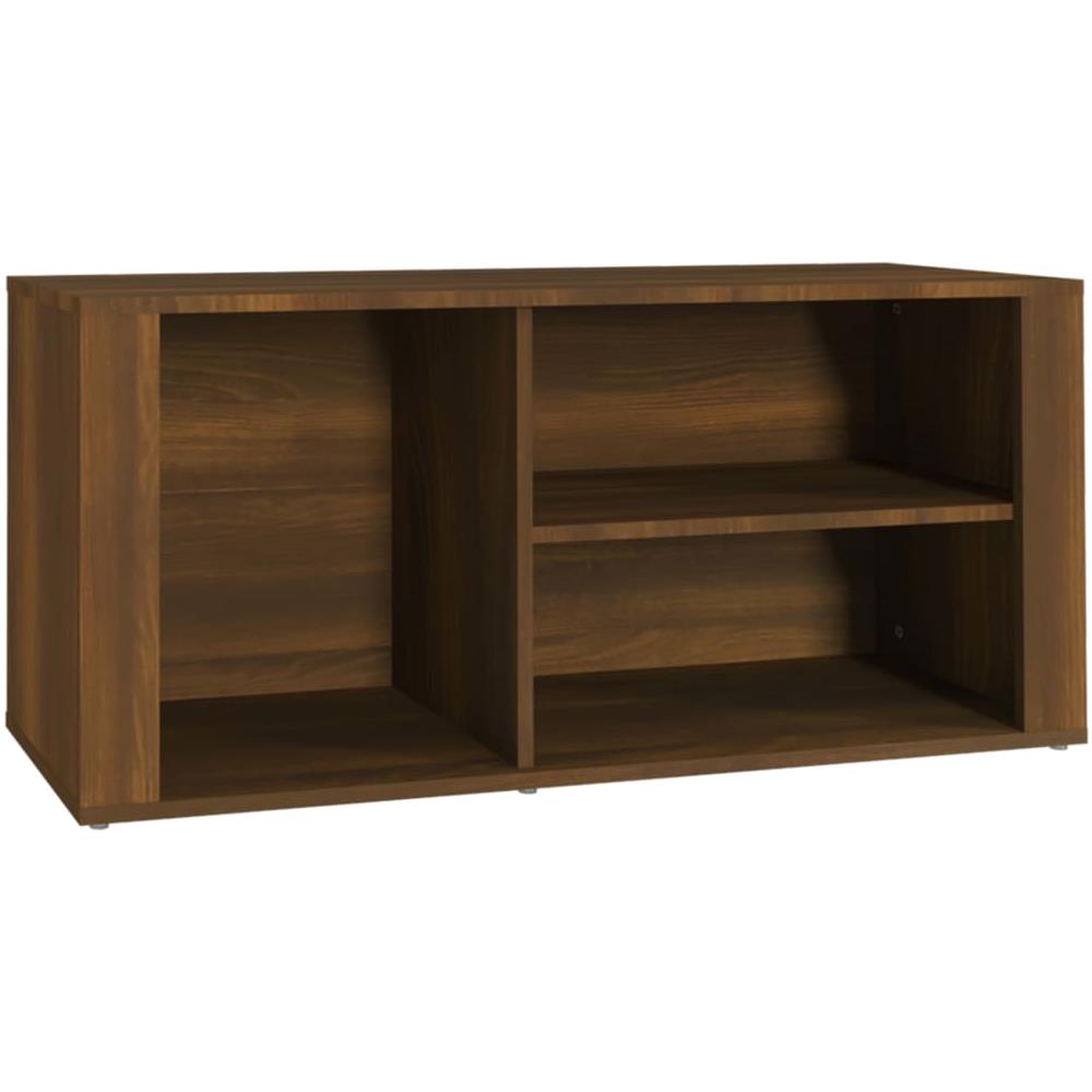 Scarpiera Rovere Marrone 100x35x45 Cm In Legno Multistrato - Foto 2
