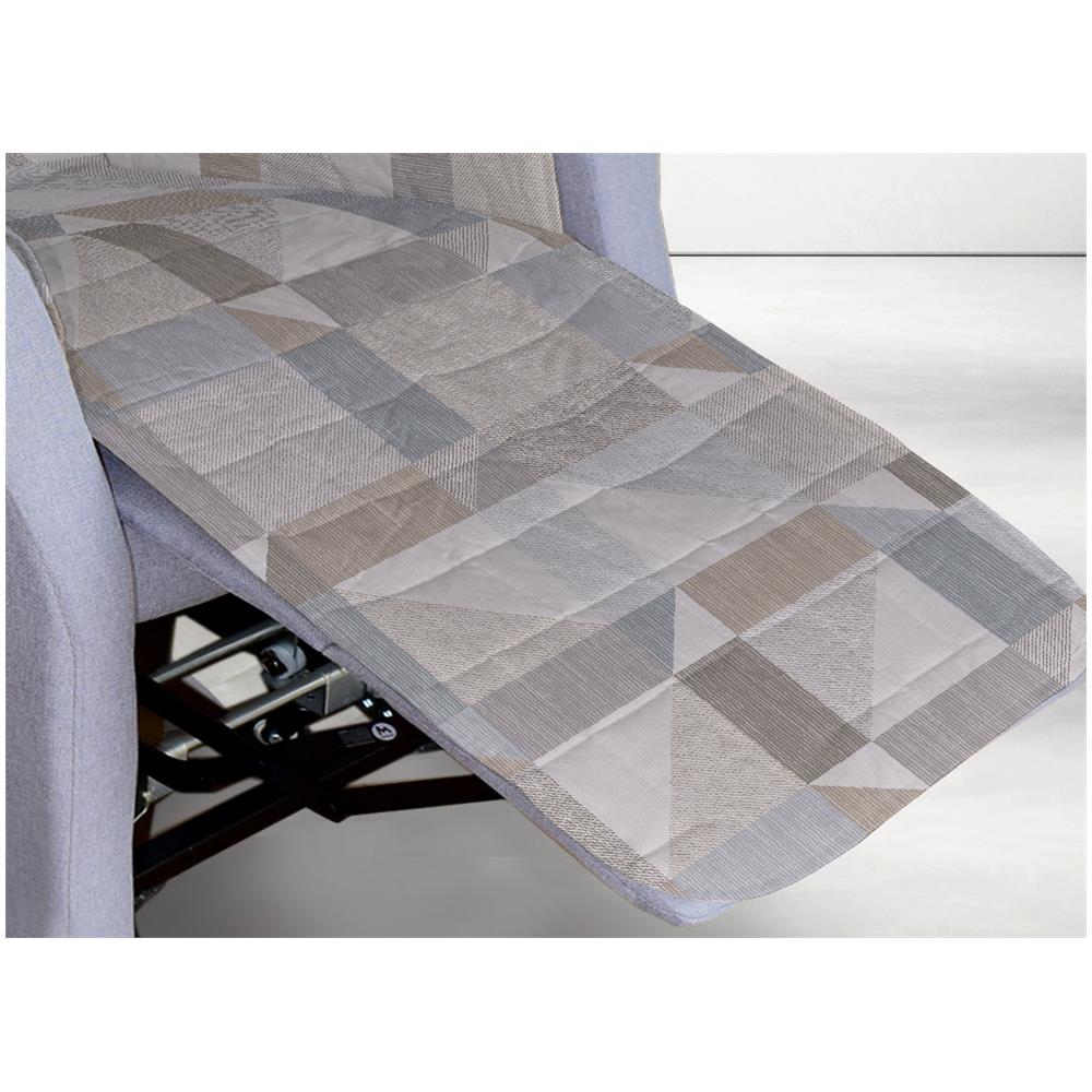 Copripoltrona Reclinabile Trapuntata Atene Poltrona Relax Astratta Linea Pensieri Delicati Poltrona Beige - Foto 2