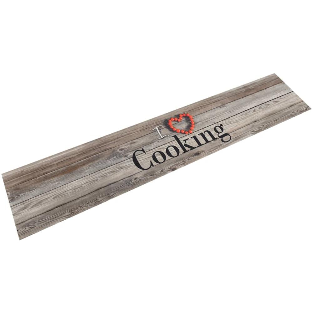 Tappeto Da Cucina Lavabile Grigio Cucinare 60x300 Cm Velluto - Foto 1