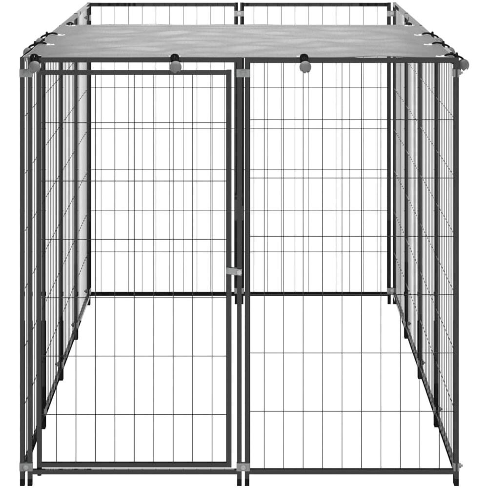 Gabbia Per Cani Nera 2,42 M In Acciaio - Foto 3