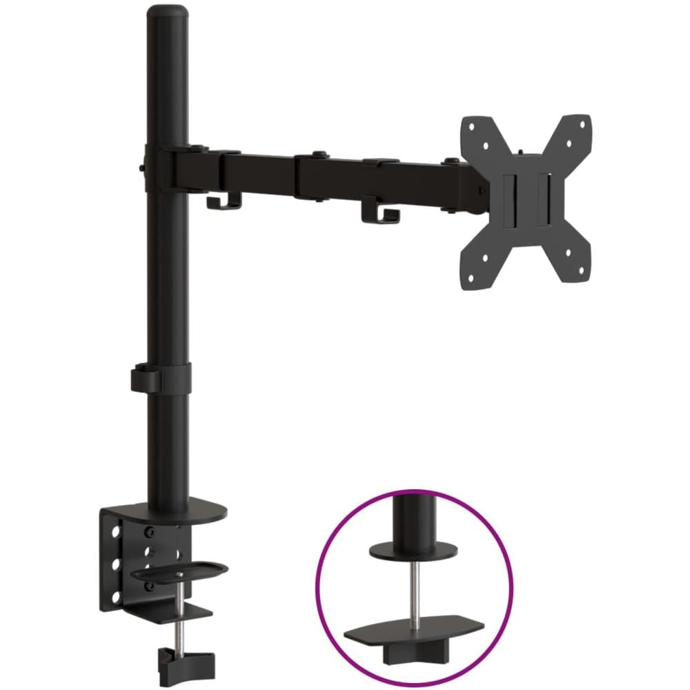 Supporto Per Monitor In Acciaio Nero Vesa 75/100 Mm - Foto 1