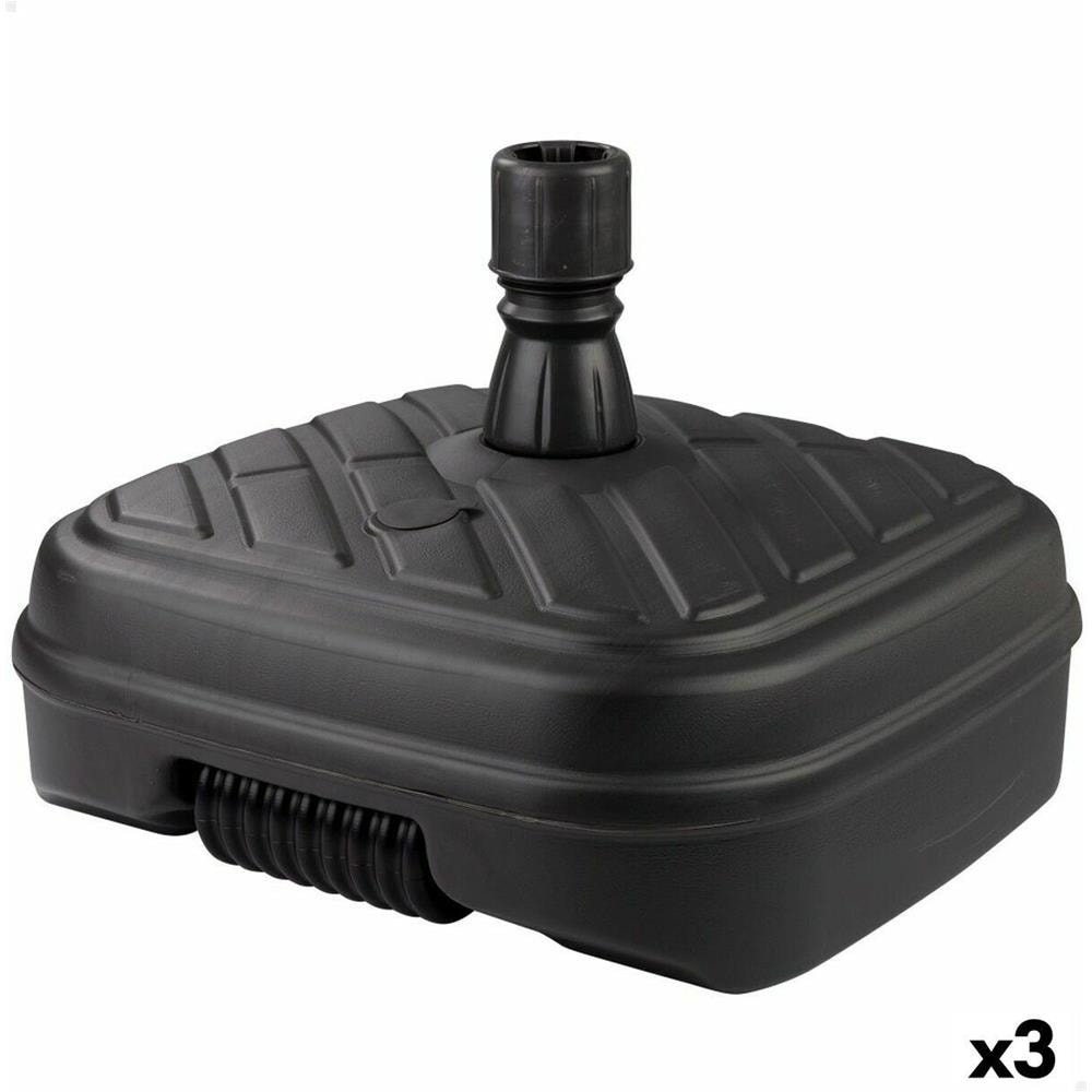Base Per Ombrellone Aktive 56 X 40 X 56 Cm Antracite Plastica (3 Unità) - Foto 1