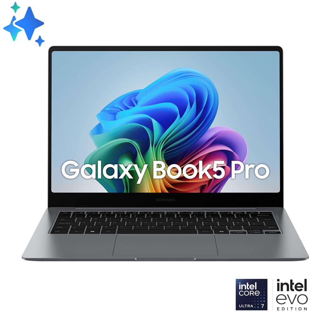 Notebook Galaxy Book5 Pro 14" FHD Intel Core Ultra 7 16 GB RAM 512 GB SSD Windows 11 - Foto 1