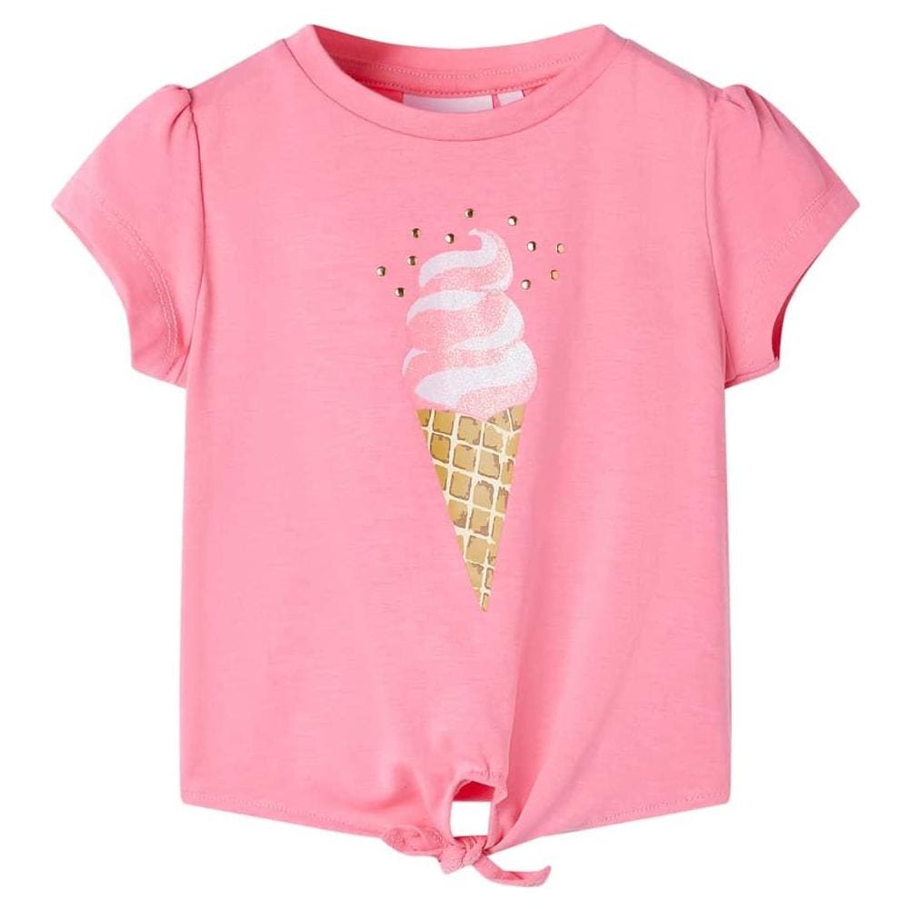 Maglietta da Bambina Rosa Fluo Brillante 92 - Foto 1