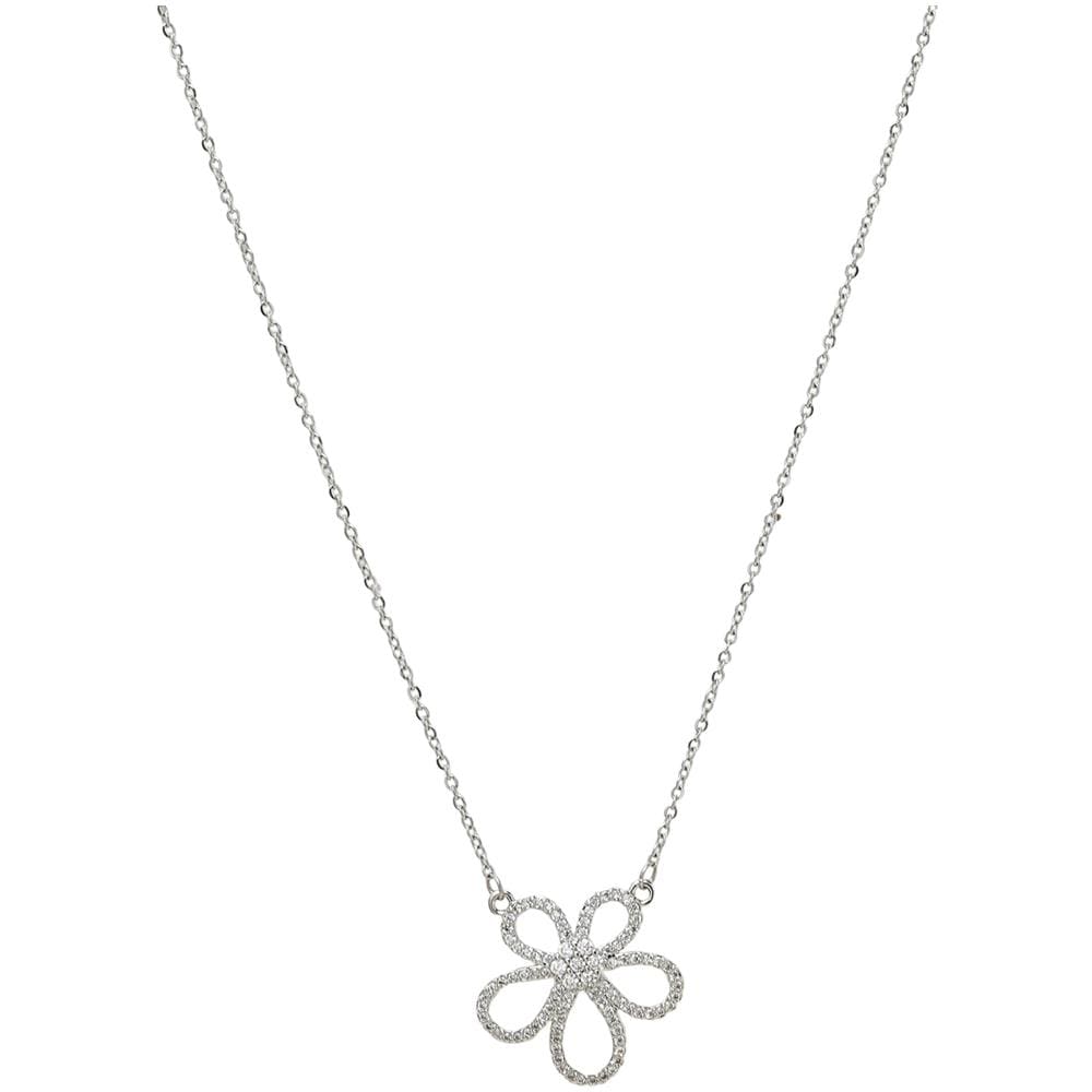 Collana Bianca con Cristalli Floreali - Foto 1