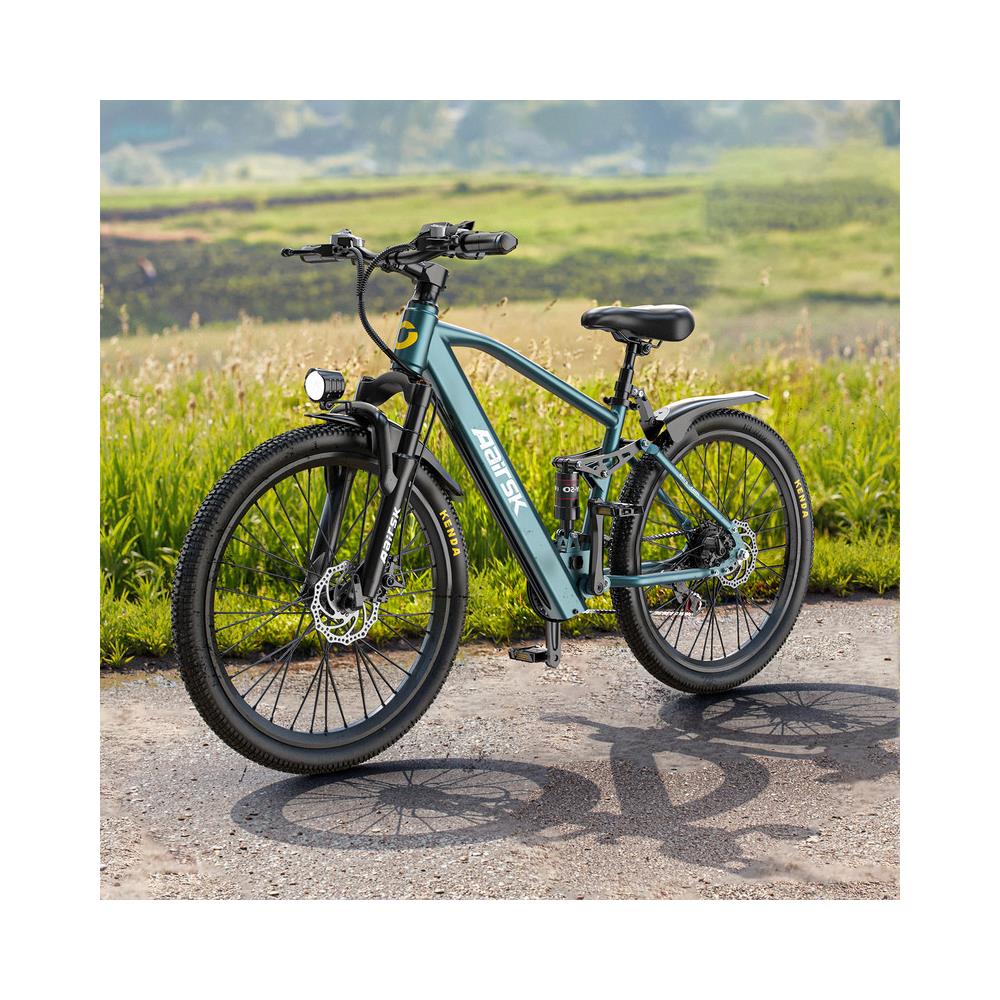 Bicicletta Elettrica 26 Pollici E-bike 250w Batteria 36v13ah 21 Velocità Autononomia 25-50km Gt900 Blu - Foto 8