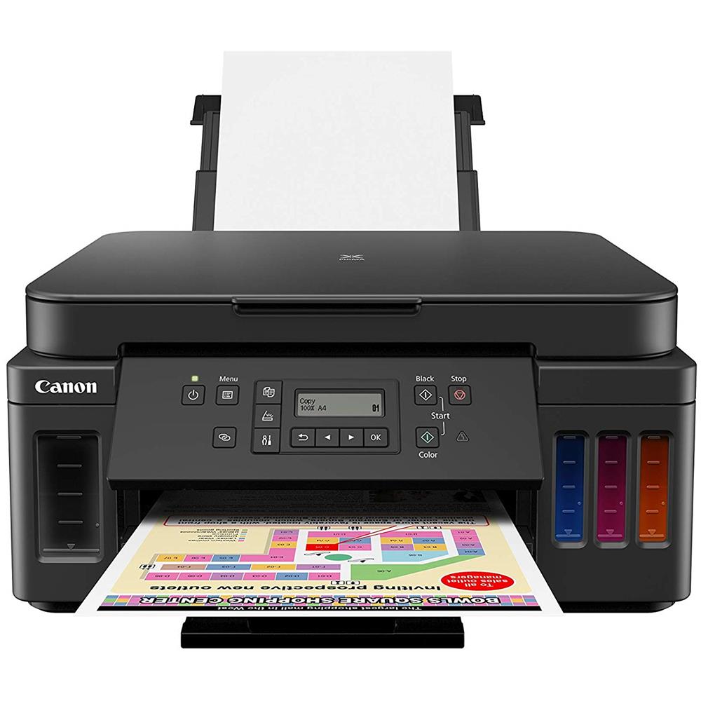 Stampante Multifunzione PIXMA G6050 Inkjet a Colori Stampa Copia Scansione A4 13 ipm (B / N) 6,8 ipm (a Colori) Wi-Fi / Ethernet / USB - Foto 2