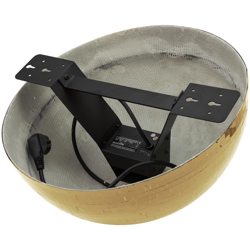 Half Mirror Ball 40cm Gold Motorized - Foto 2