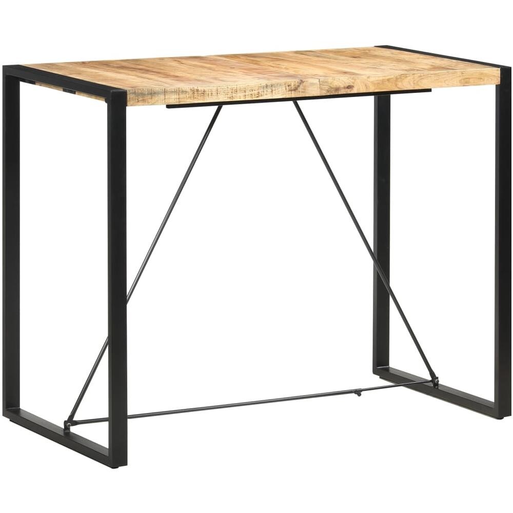 Tavolo Da Bar 140x70x110cm In Legno Massello Di Mango - Foto 1