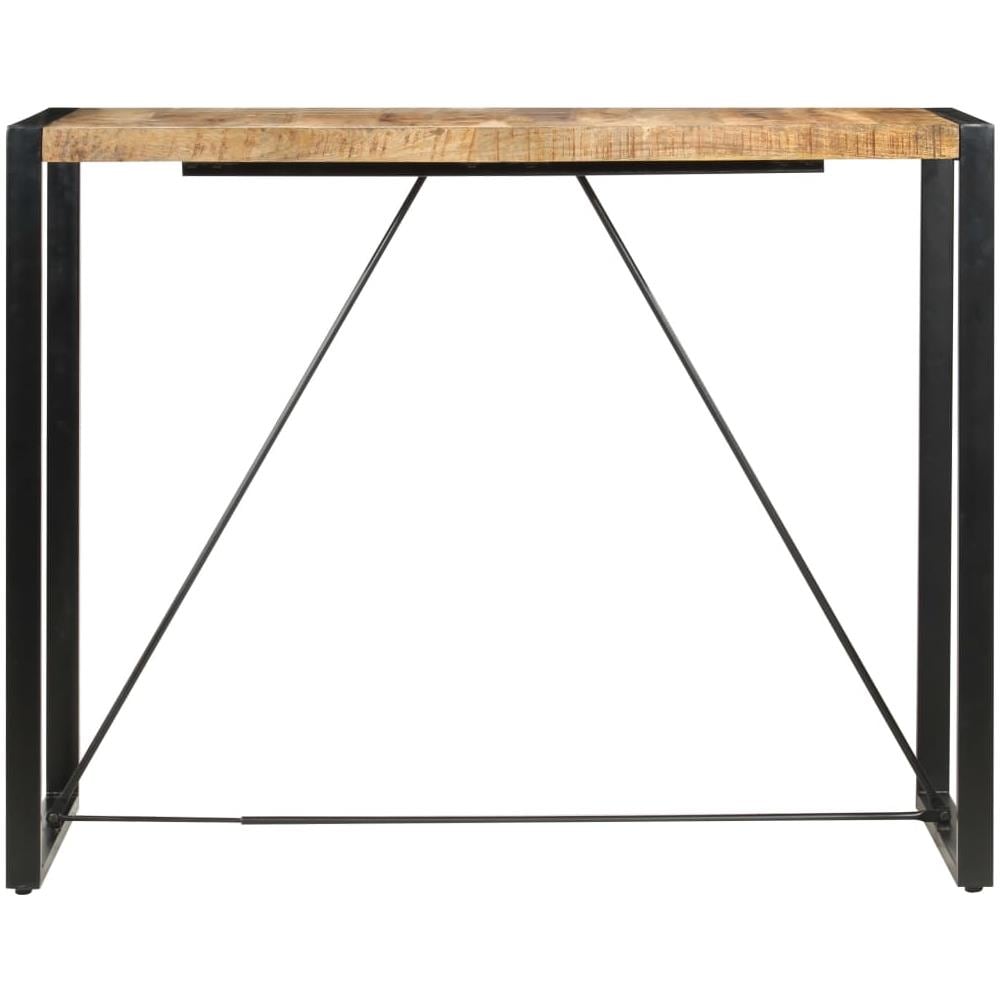Tavolo Da Bar 140x70x110cm In Legno Massello Di Mango - Foto 2