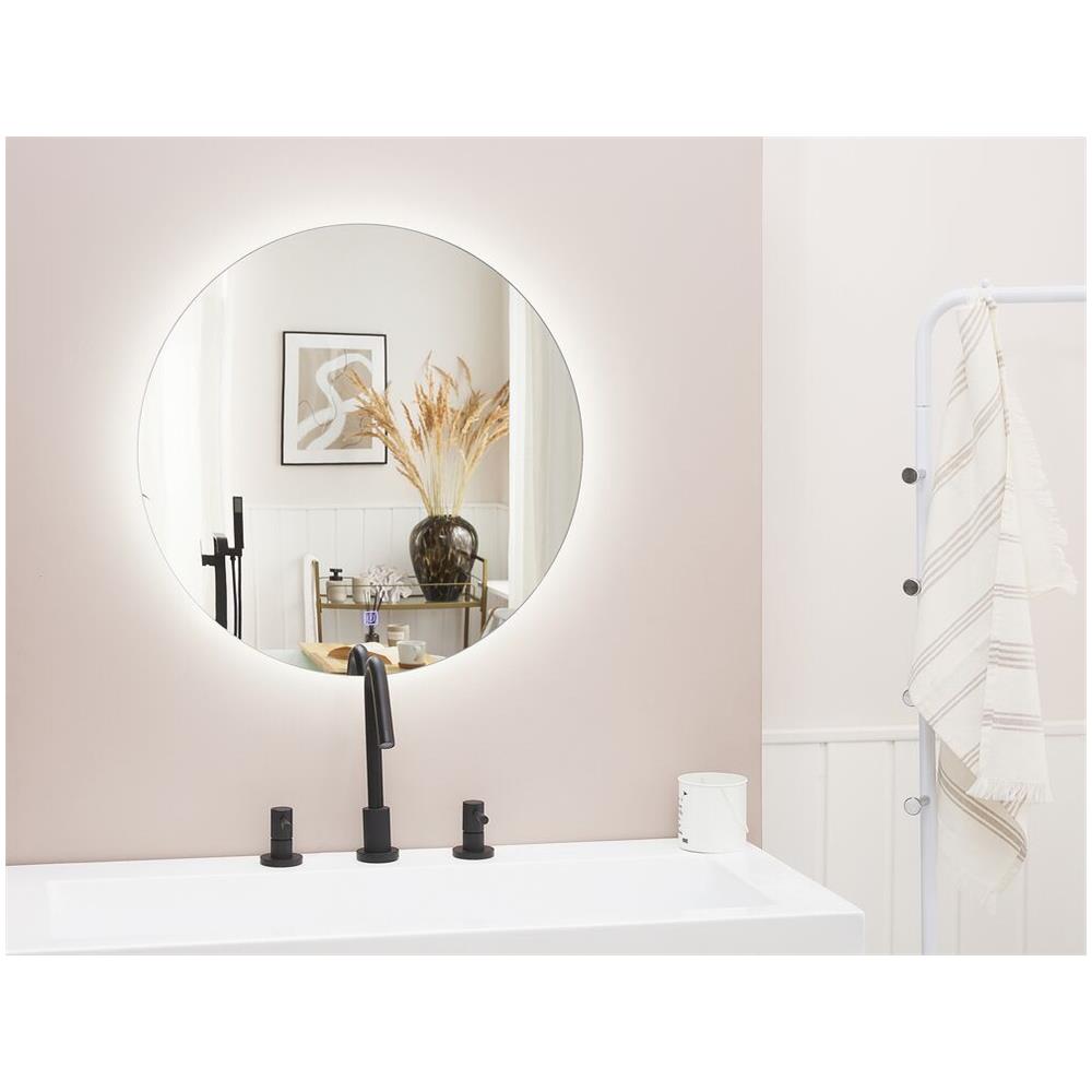 Specchio Da Bagno Con Illuminazione Led Rotondo Ø 60 Cm Callac - Foto 1