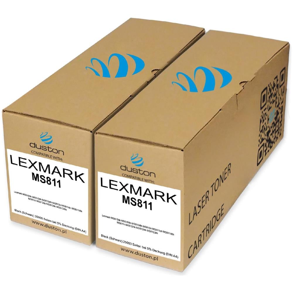 TONER COMPATIBILE - 2x 52d2h00, 522h Negro Compatible Con Lexmark Ms810de Ms810dn Ms810dtn Ms810n Ms811dn Ms811dtn Ms811n Ms812de Ms812dn Ms812dtn - Foto 1