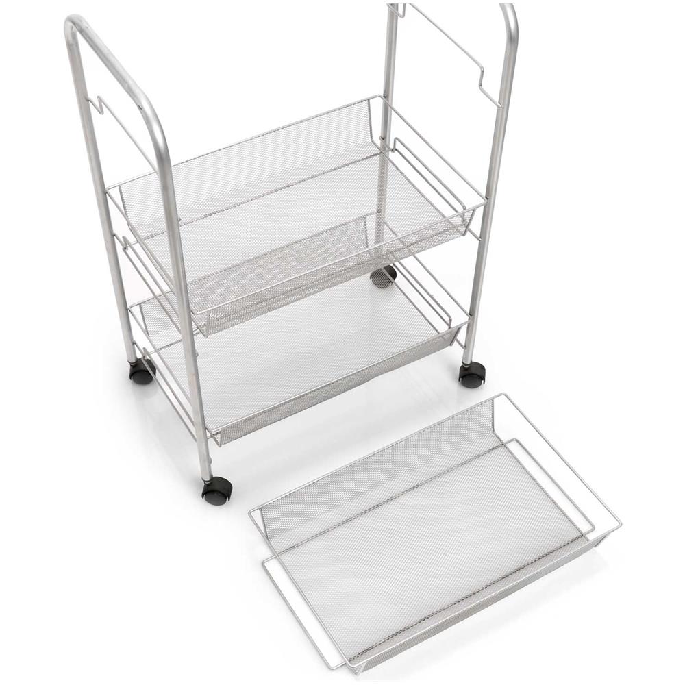 Carrello Da Bagno In Metallo Per Utensili - 3 Livelli, Cromo, Zeller - Foto 3
