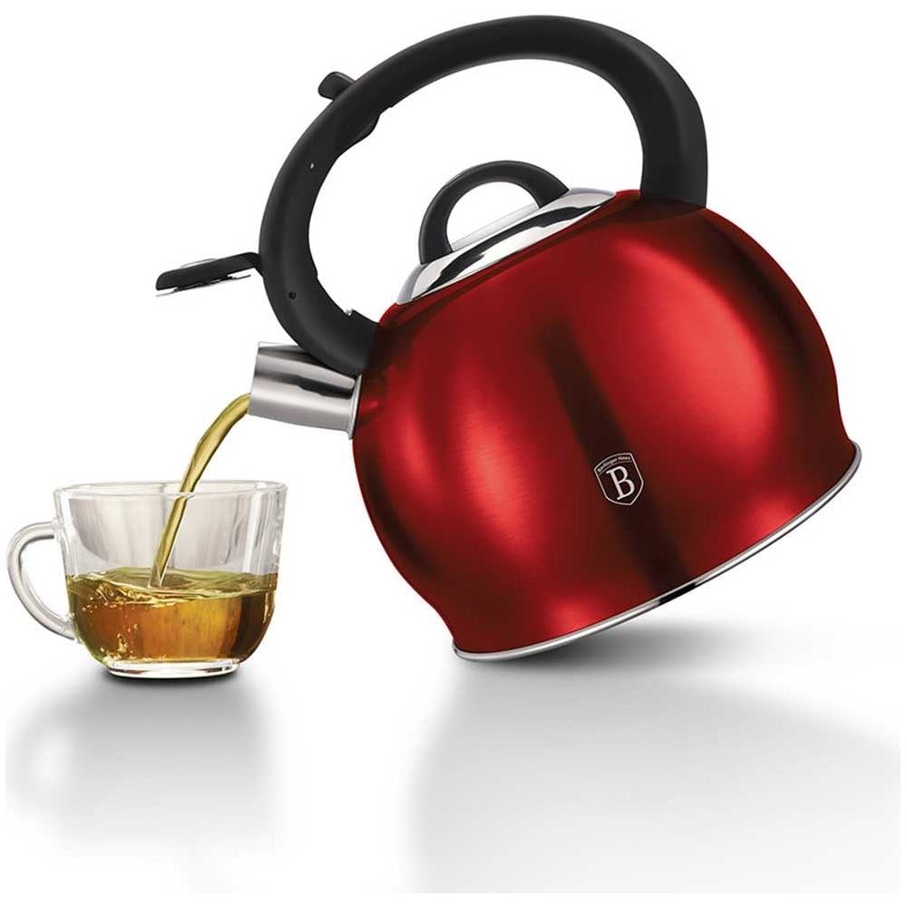 Bollitore 3l Con Fischio Bh-1074 Borgogna - Foto 4