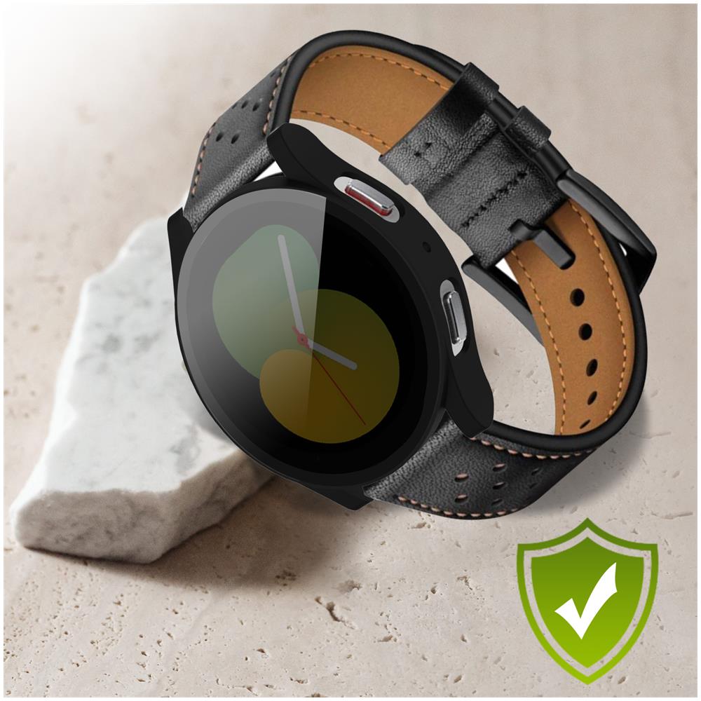 Protezione Integrale Vetro Temperato Samsung Galaxy Watch 5, 44 Mm Nero - Foto 2